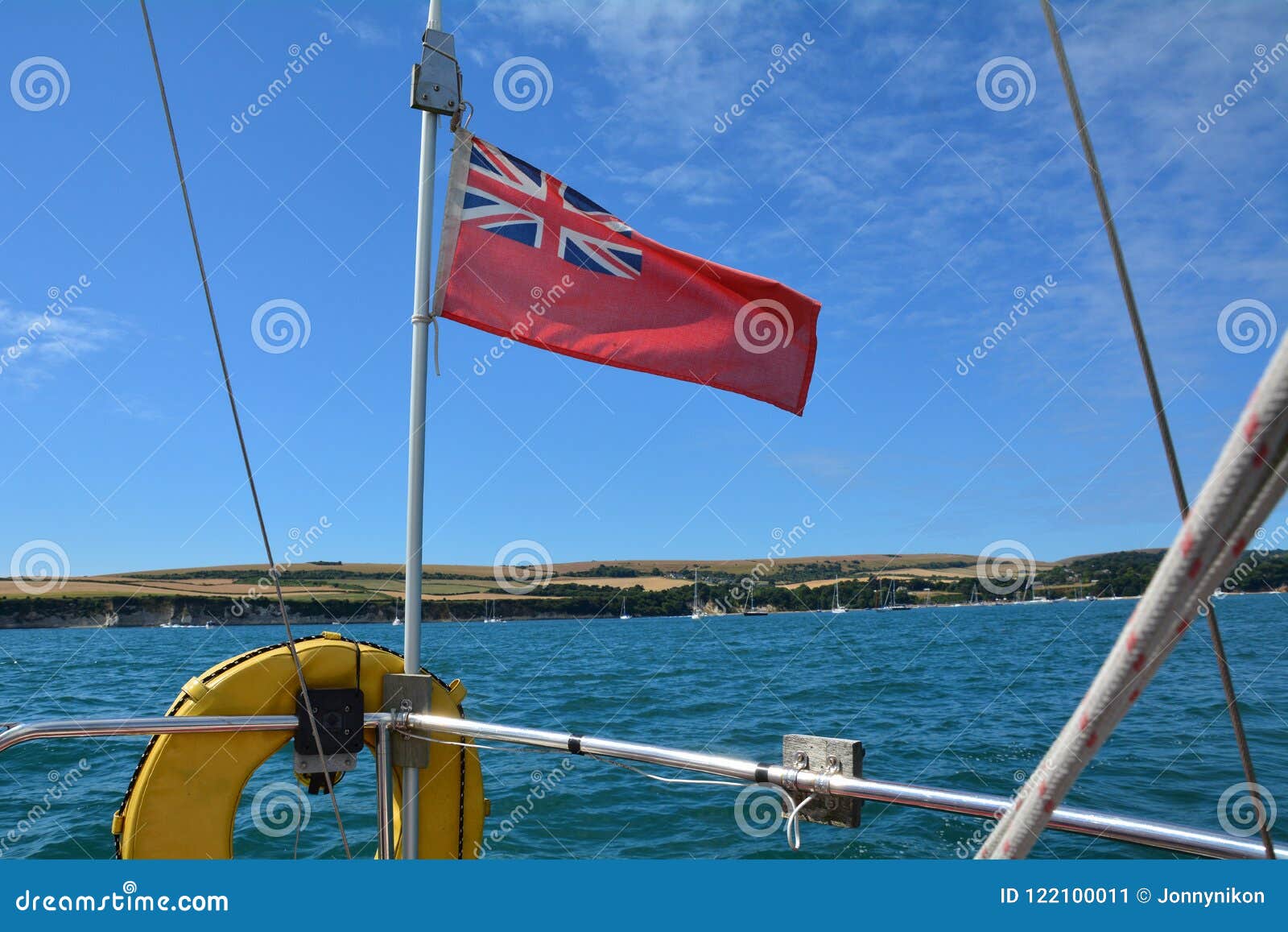 red ensign on yachts