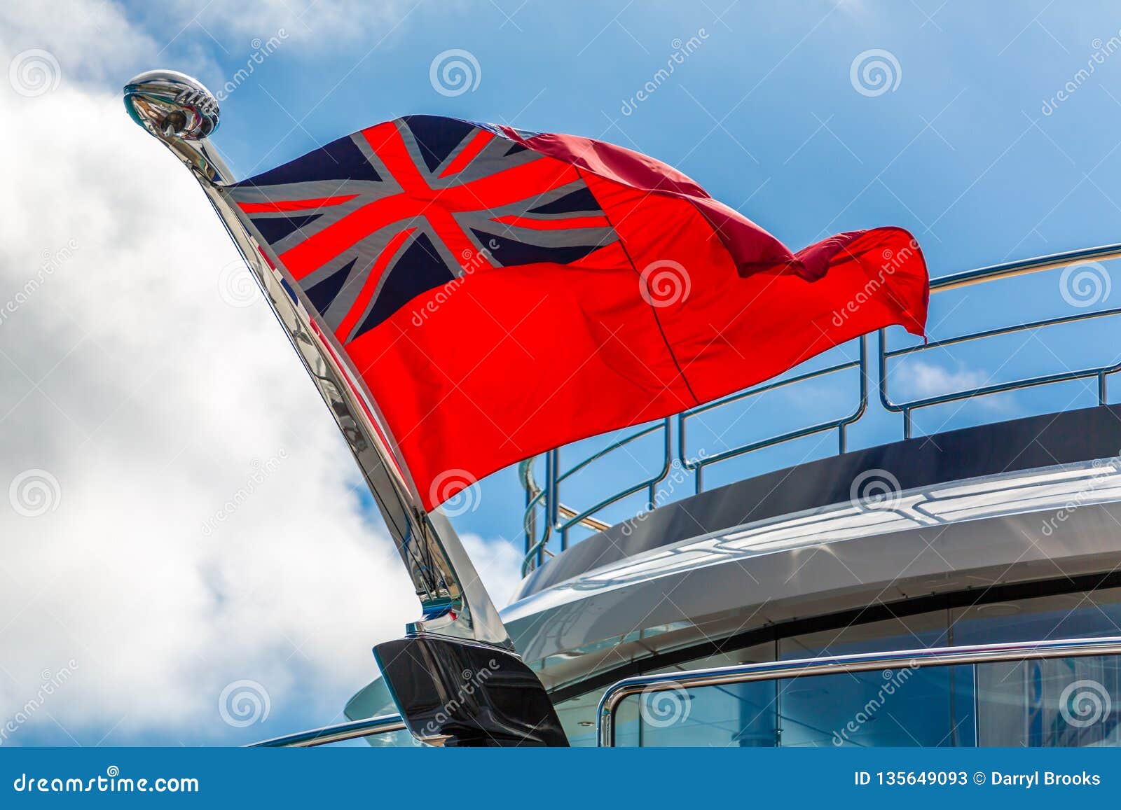 red ensign on yachts