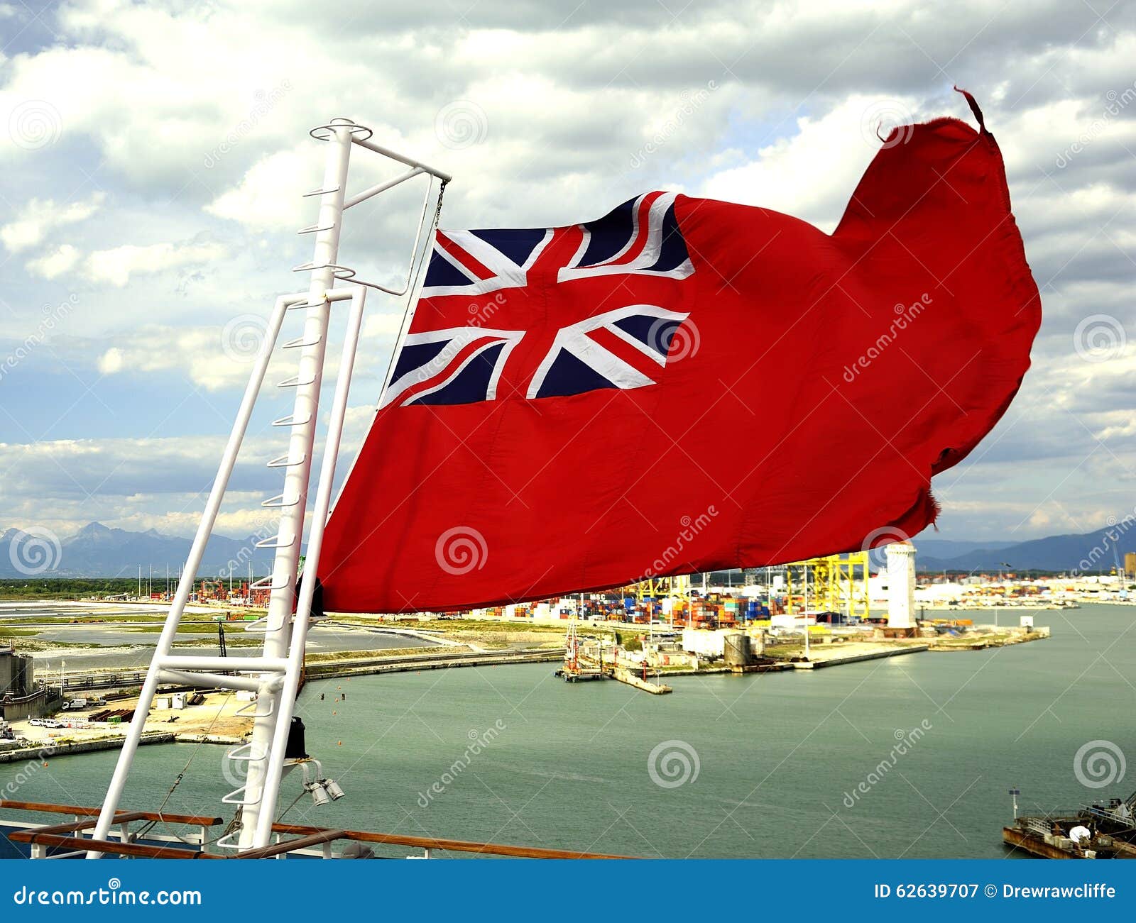 Red Ensign in the wind editorial photography. Image of ensign 62639707