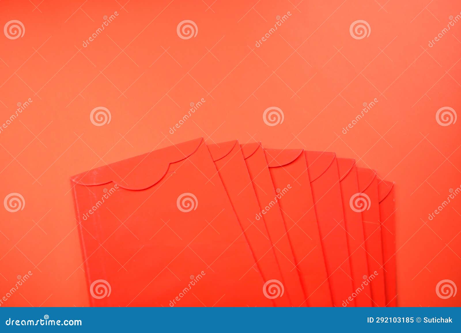 Red Envelope on Red Background for Design Stock Image Image of
