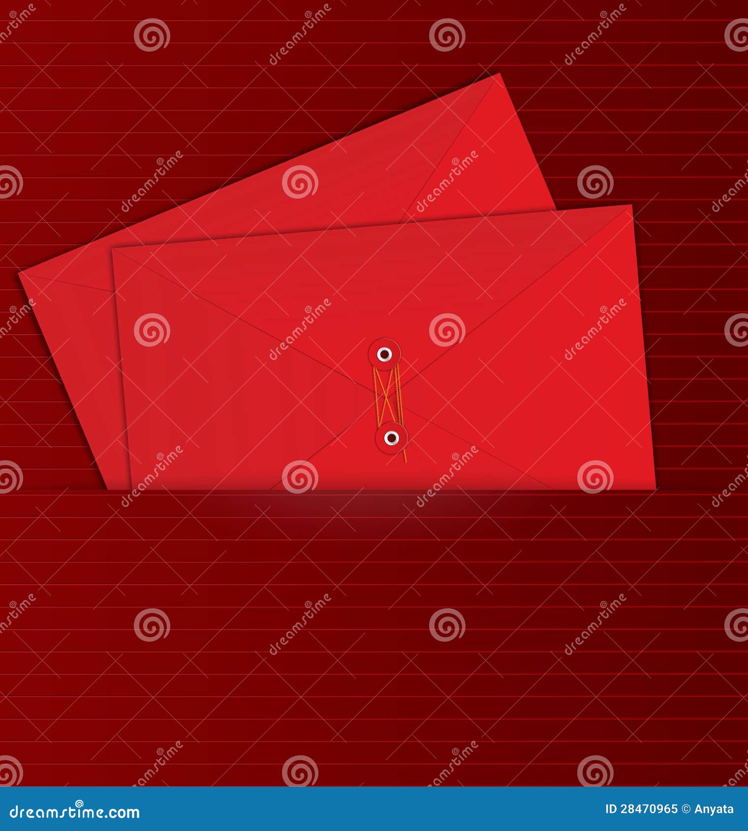 Red Envelope in the Pocket Vector Stock Vector Illustration of pocket