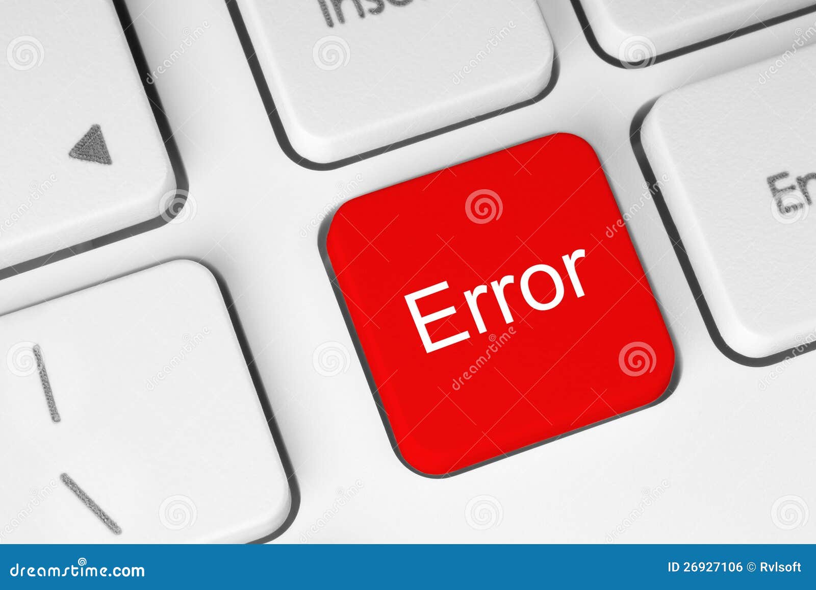 red error keyboard button