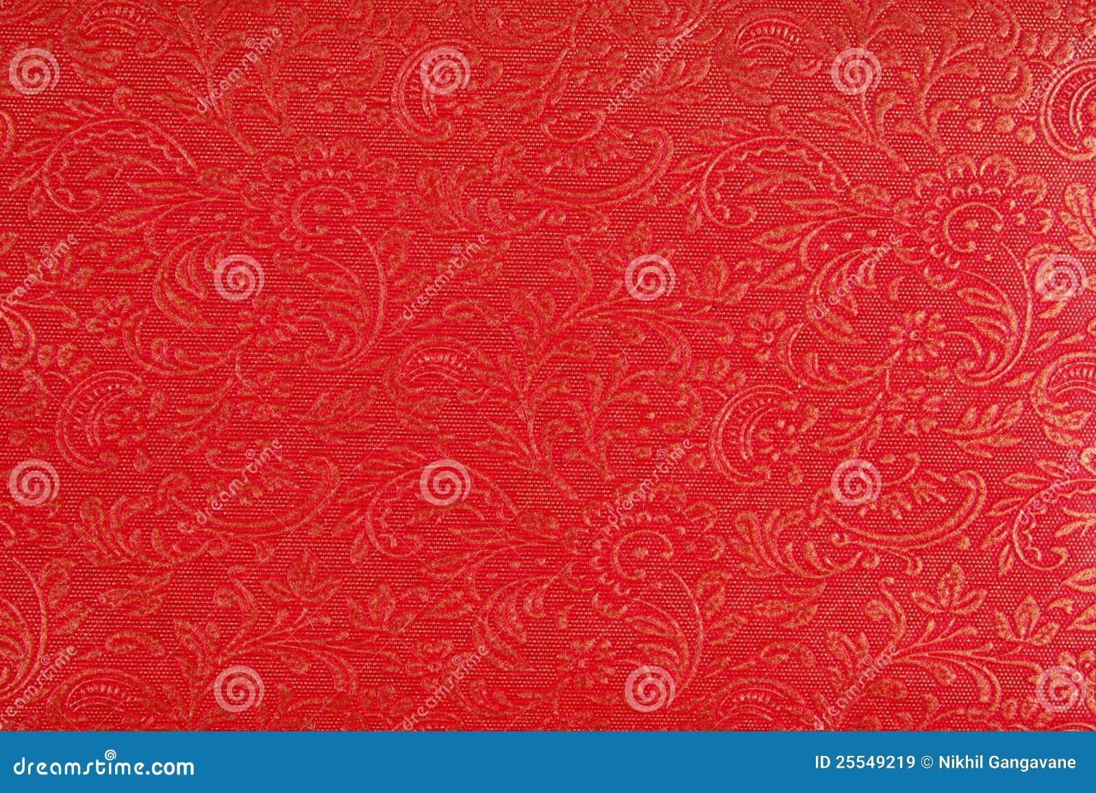 red ethnic fabric 