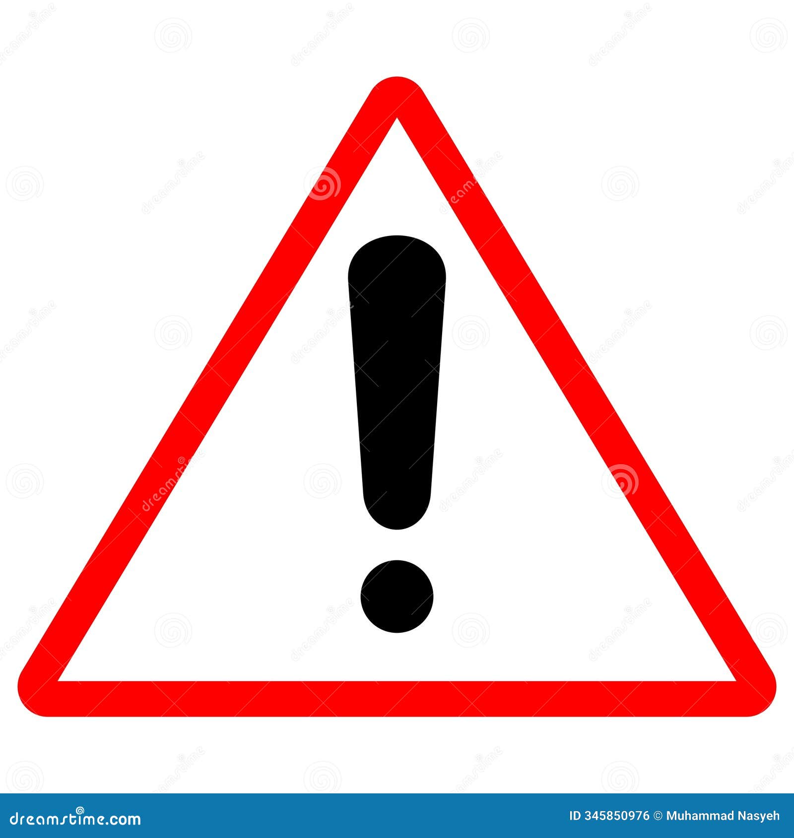 red exclamation mark sticker template - attention sign, editable scalable  graphic