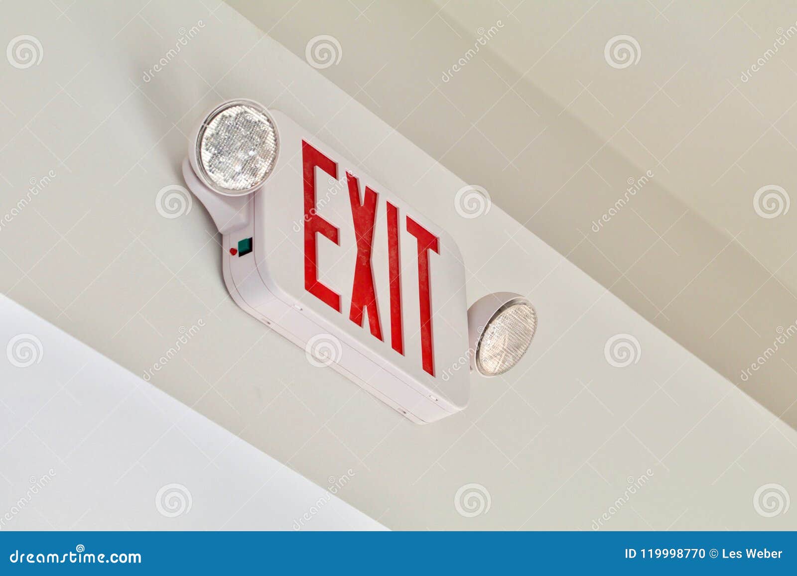 Red Exit Sign stock photo. Image of fire, design, inside 119998770