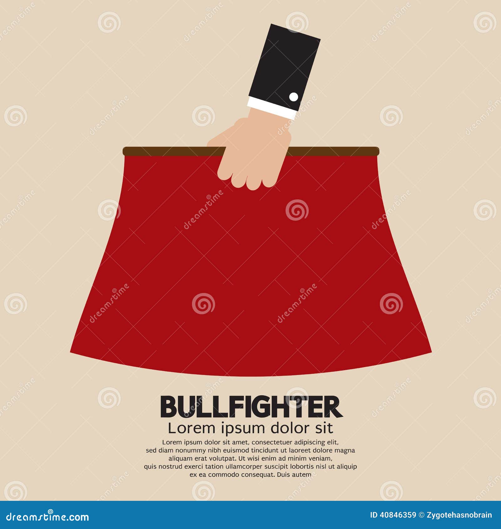 red fabric of bullfighter