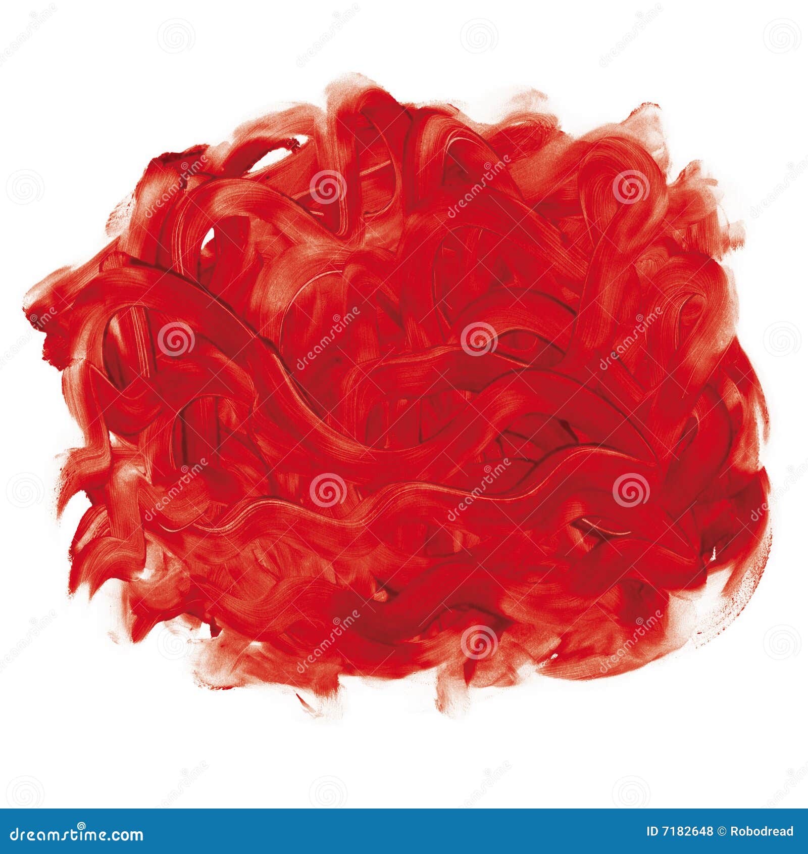 Red fingerpaint stock illustration. Illustration of center 7182648
