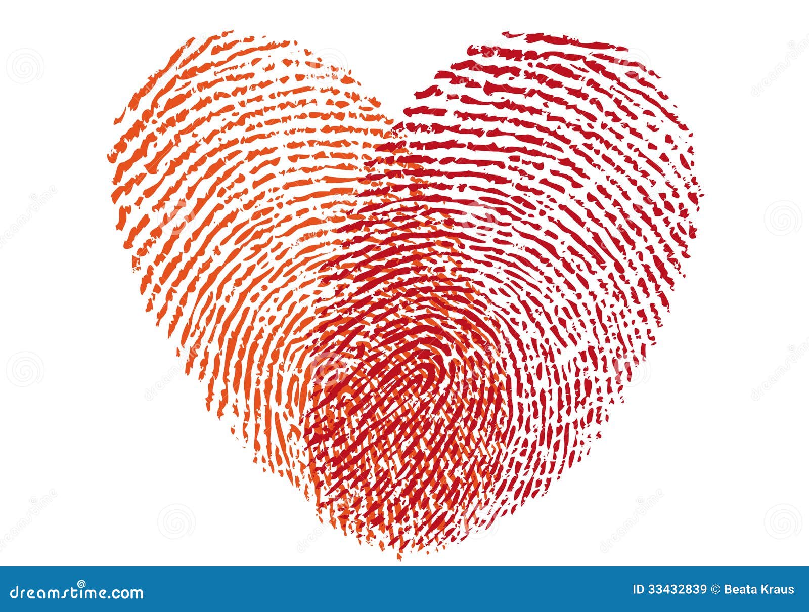 True love waits, heart finger prints — Design element — Lightstock