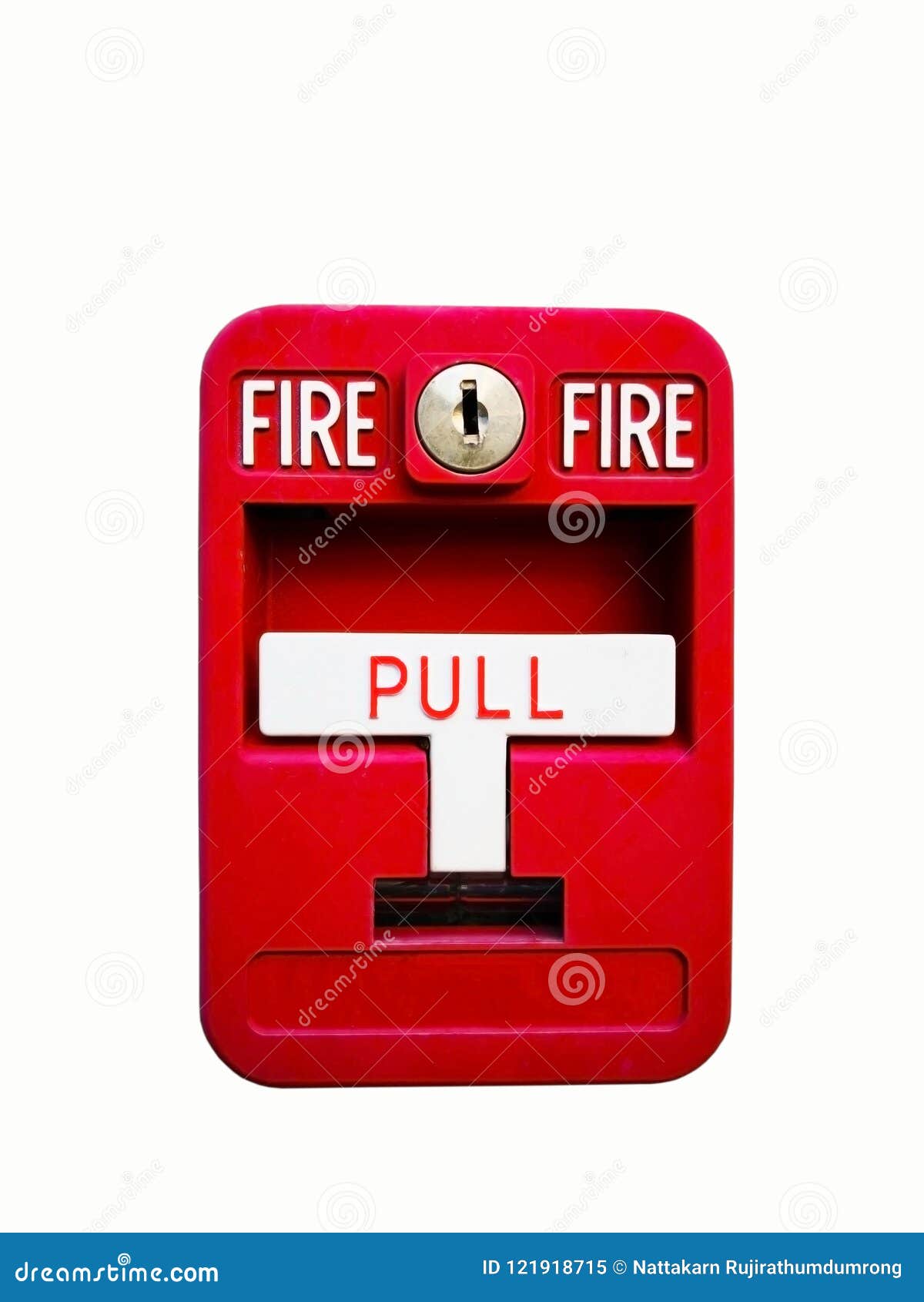Red Fire Alarm Box for Warning and Security System. Pull Danger Stock Image Image of flame