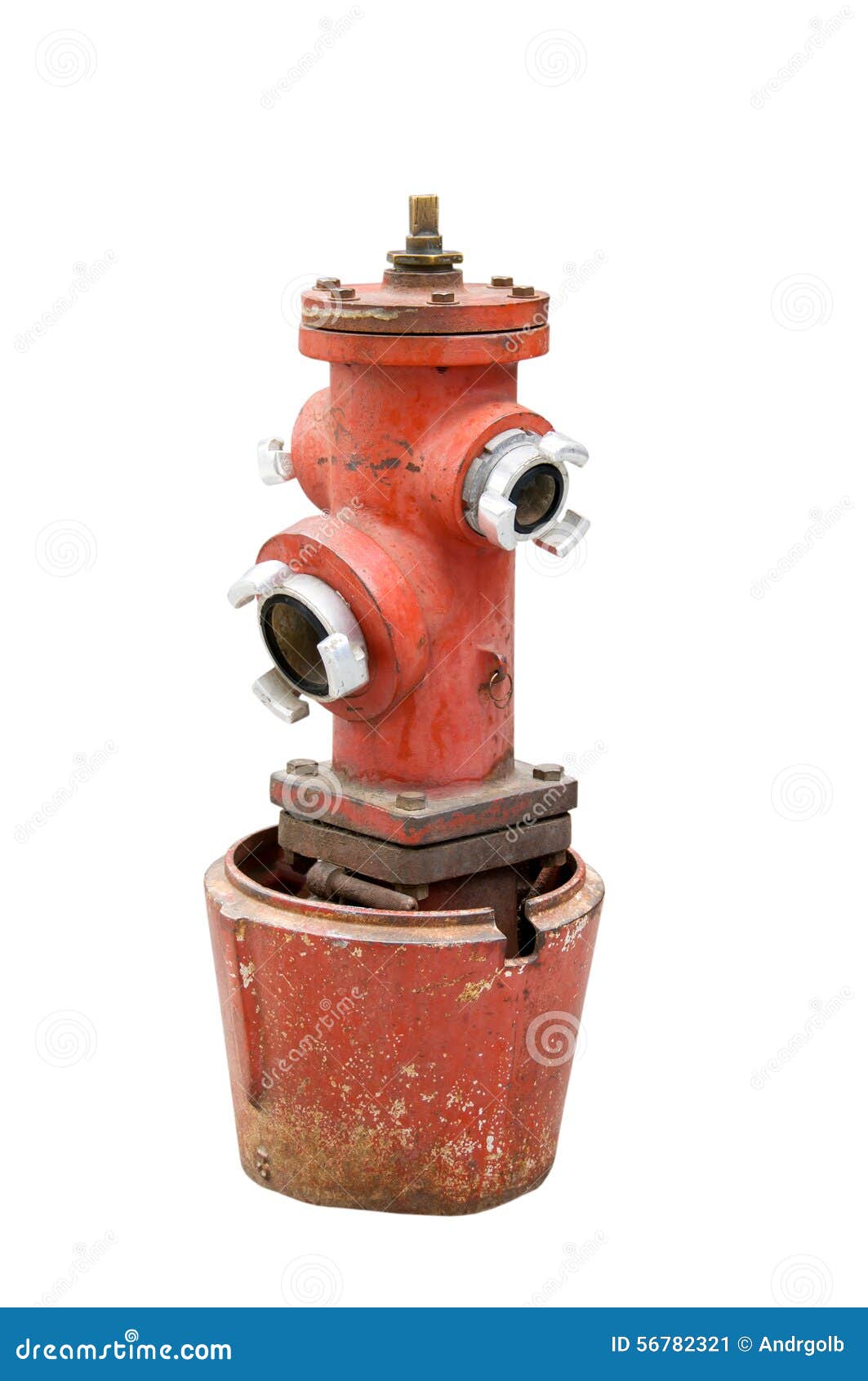 Red fire hydrant stock image. Image of department, plug 56782321