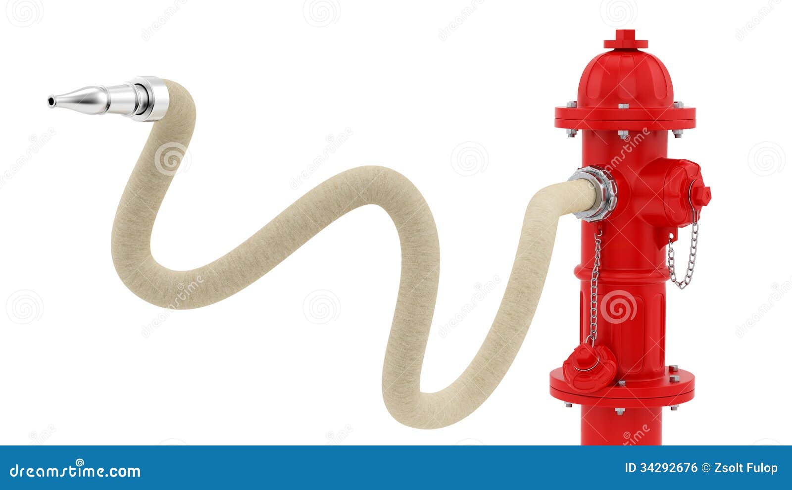 Red fire hydrant stock illustration. Illustration of steel - 34292676