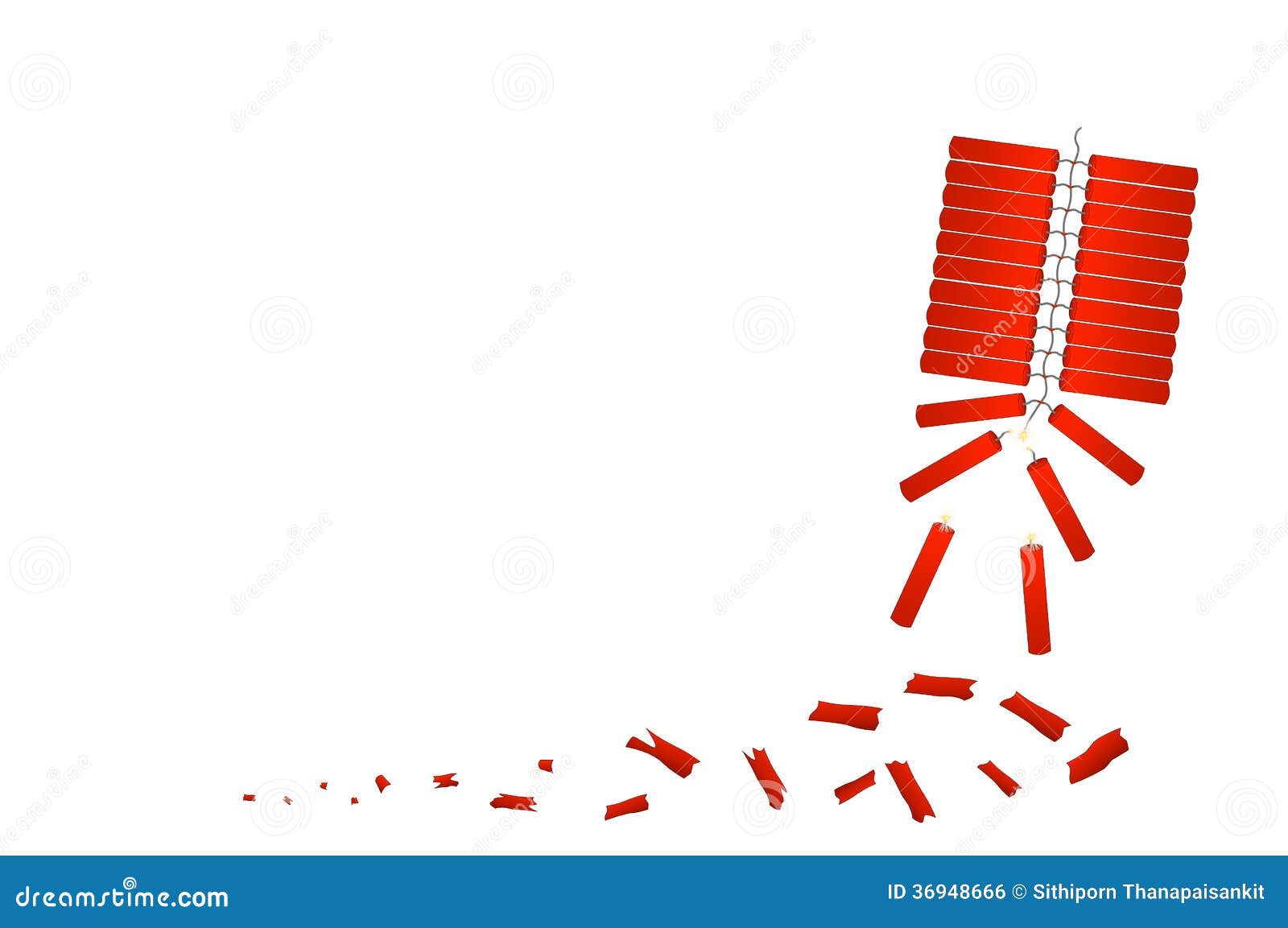 Red Firecracker Celebrate Chinese New Year Royalty Free Stock Image - Image: 369486661300 x 954