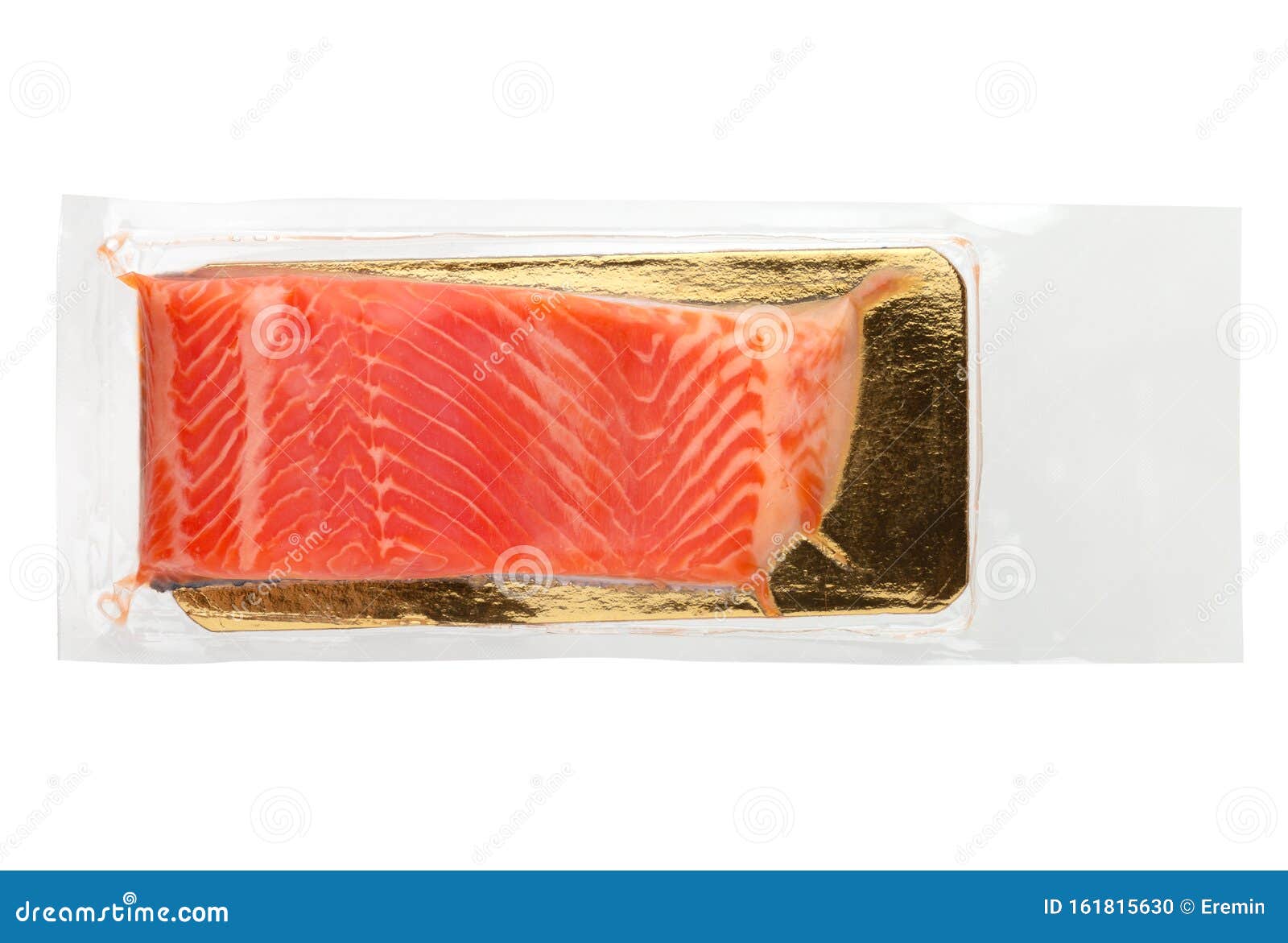 Red Fish in a Vacuum on a White Background. Stock Photo Image of