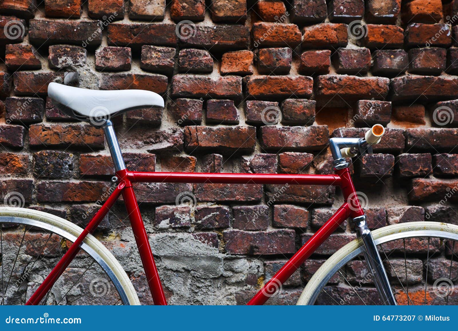 Red Fixie Bike stock image. Image of fixie, tire, styled 64773207