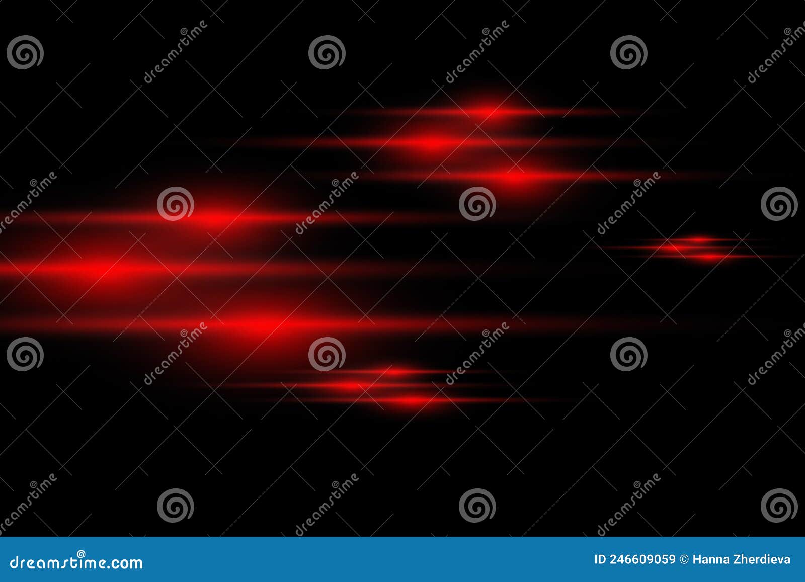 Red Flashes of Lines and Bright Rays with Highlights Stock Illustration ...