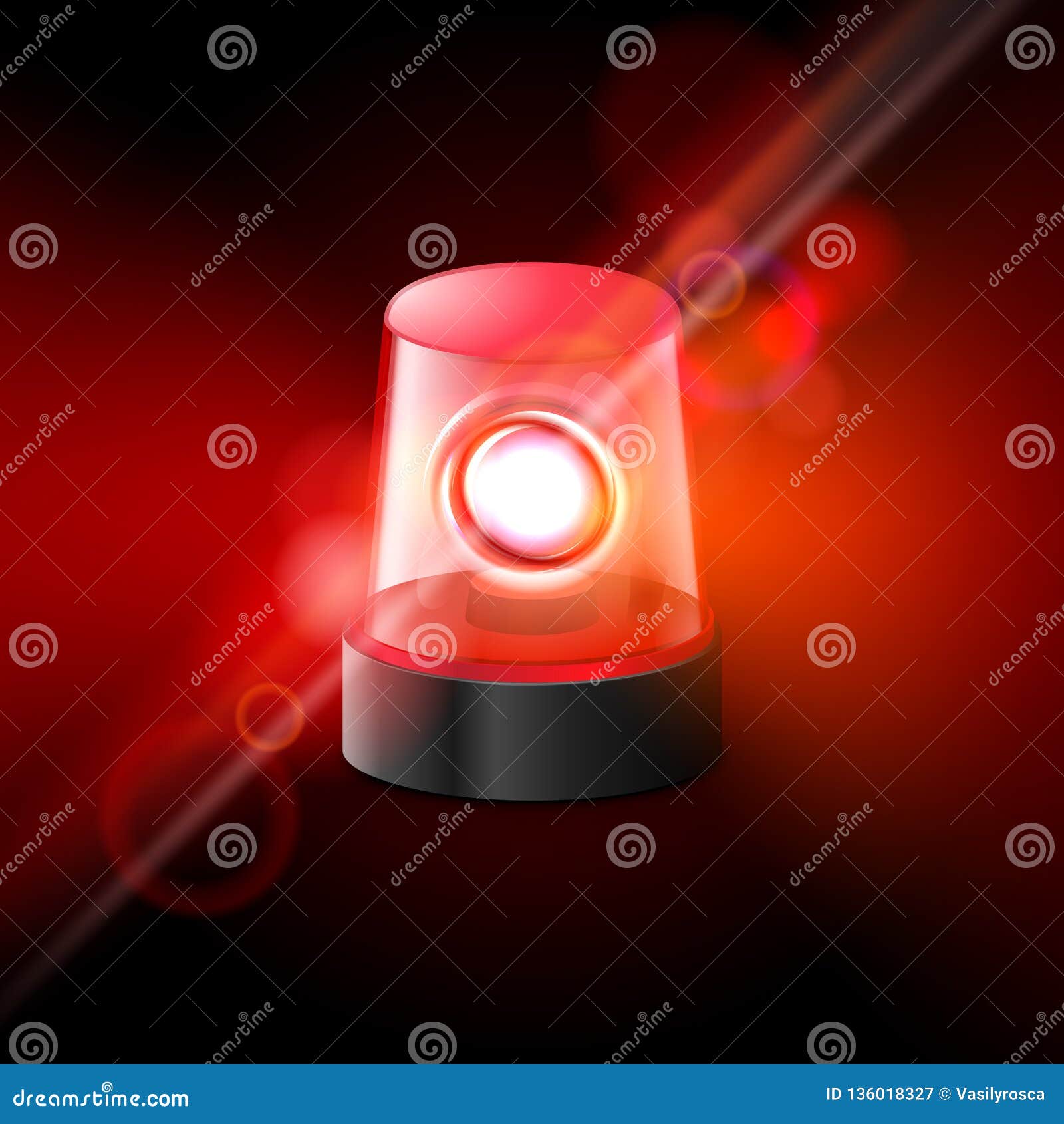 6led Emergency Light Warning Flashing Firemen Police Flash - Temu