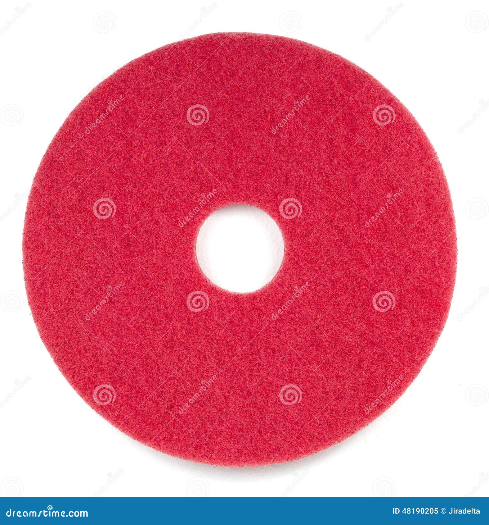 Red Floor Pads stock image. Image of polisher, scrub 48190205