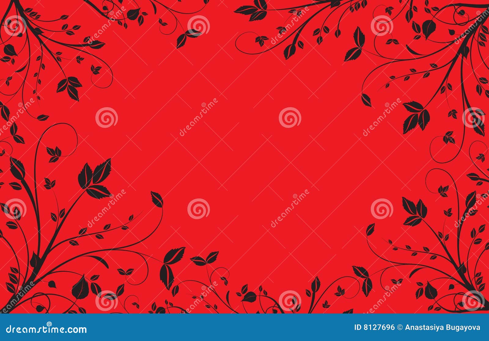 Red floral background stock vector. Illustration of april - 8127696
