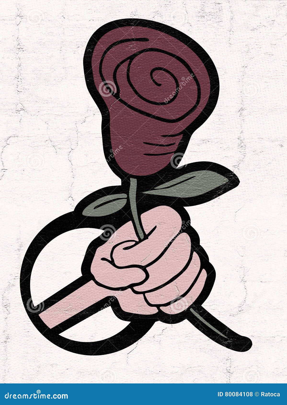 Red flower symbol stock illustration. Illustration of nature 80084108