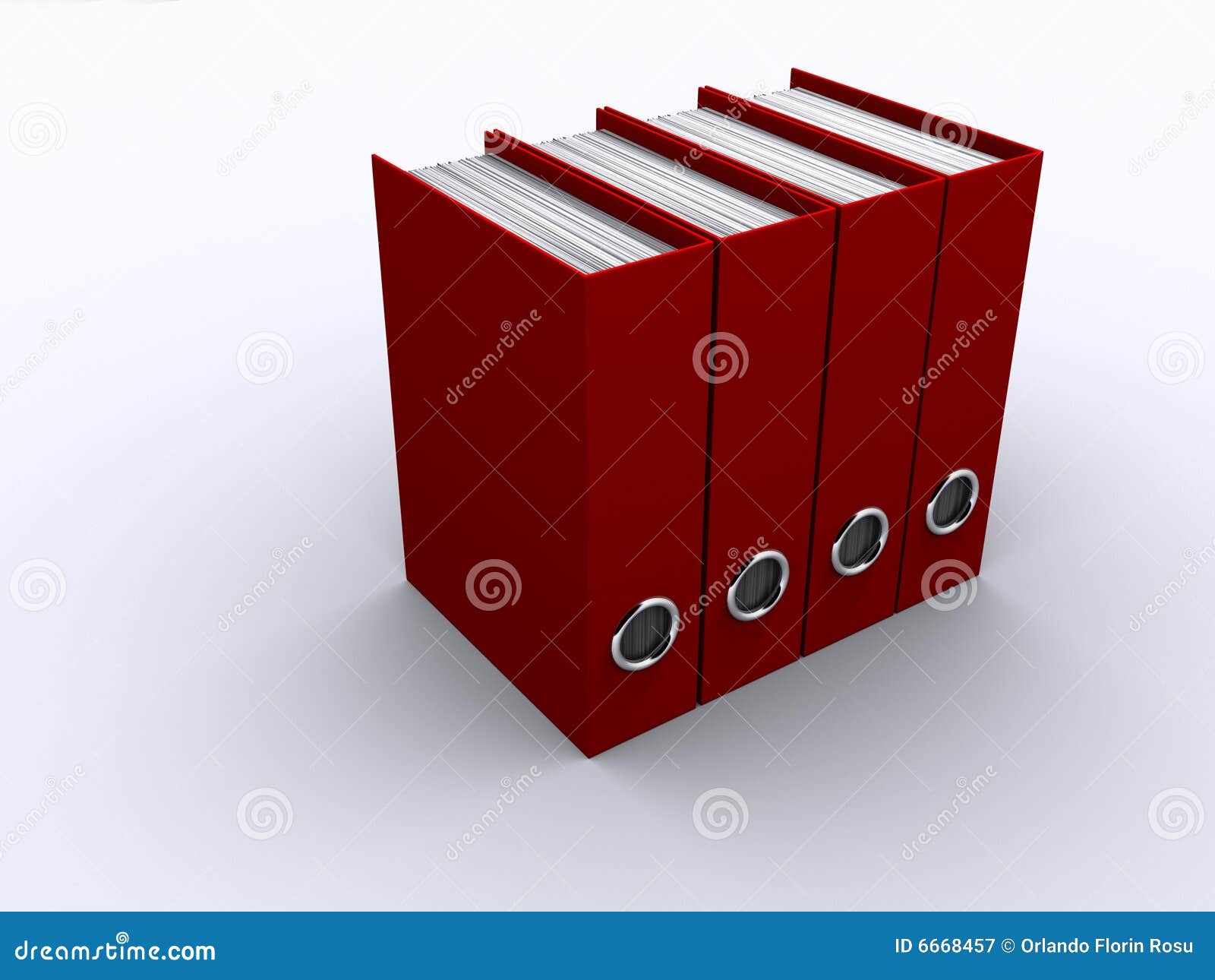 red ring binder folders flat icon 19841376 PNG