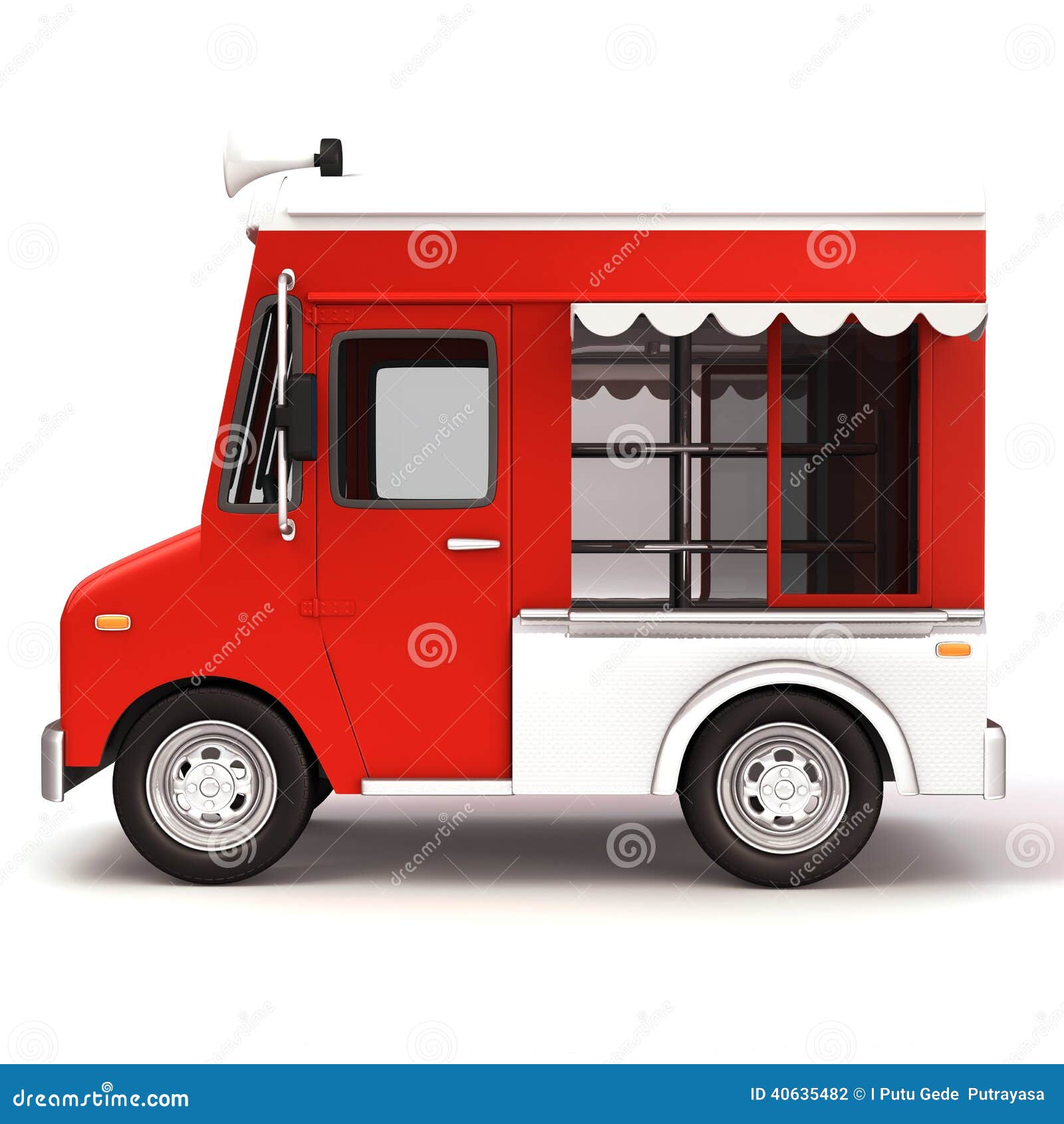 red food truck toy