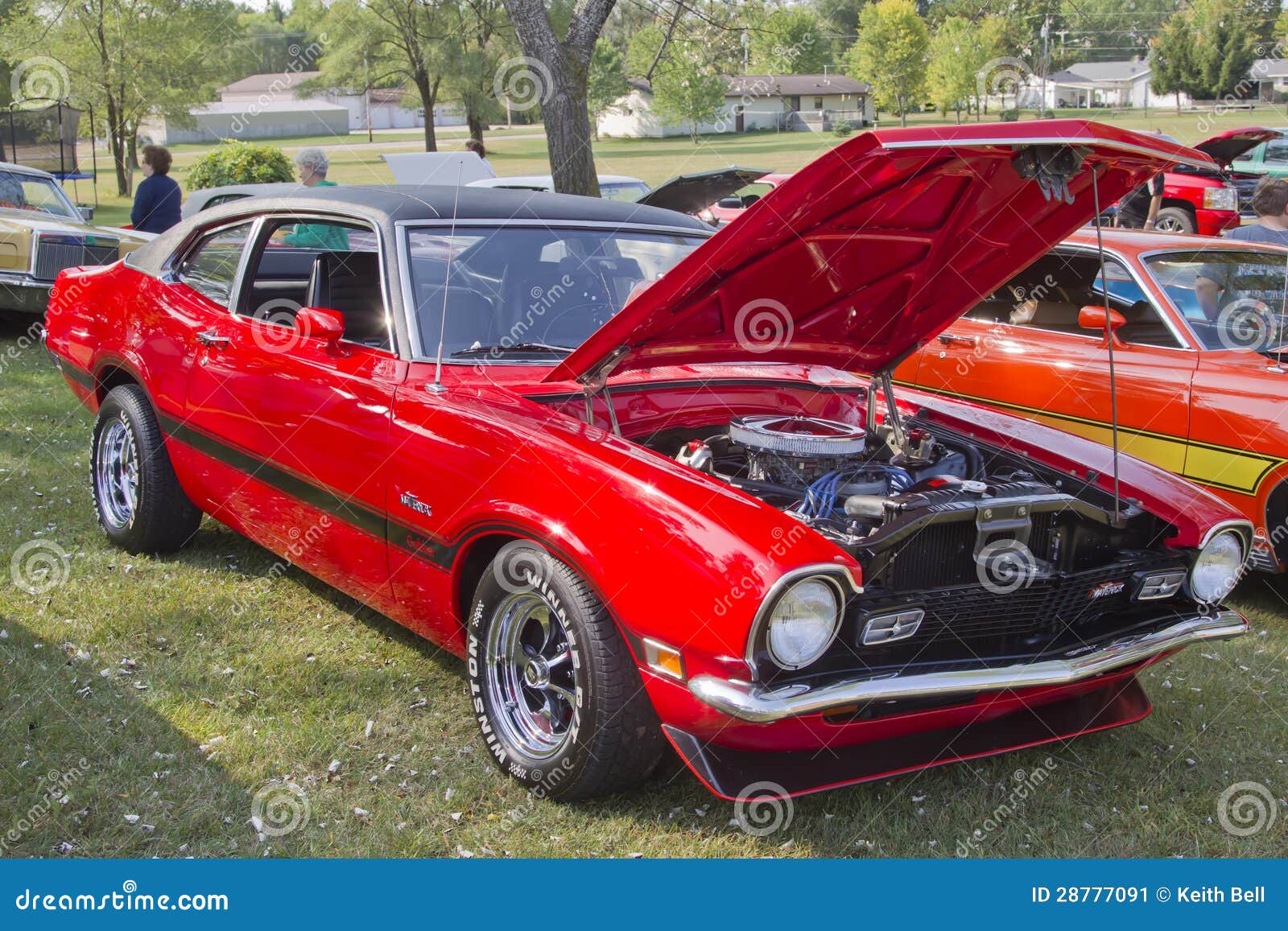 Red Ford Maverick Grabber editorial photo. Image of vintage 28777091