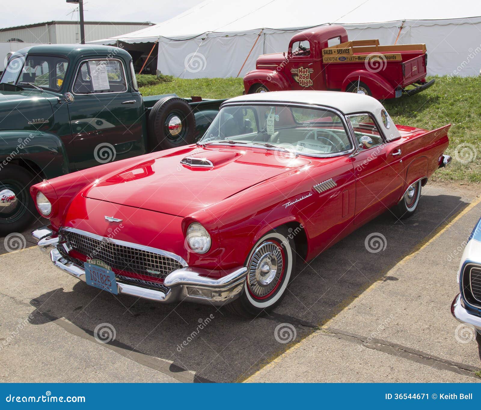 1957 Ford Thunderbird editorial photo. of coupe - 36544671