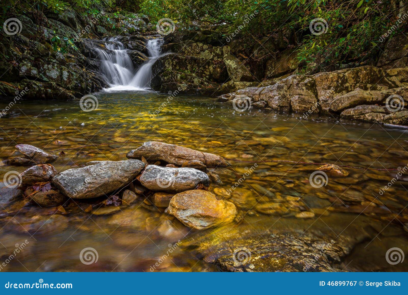 Red Fork Cascade, Tennessee Stock Image Image of moving, fork 46899767