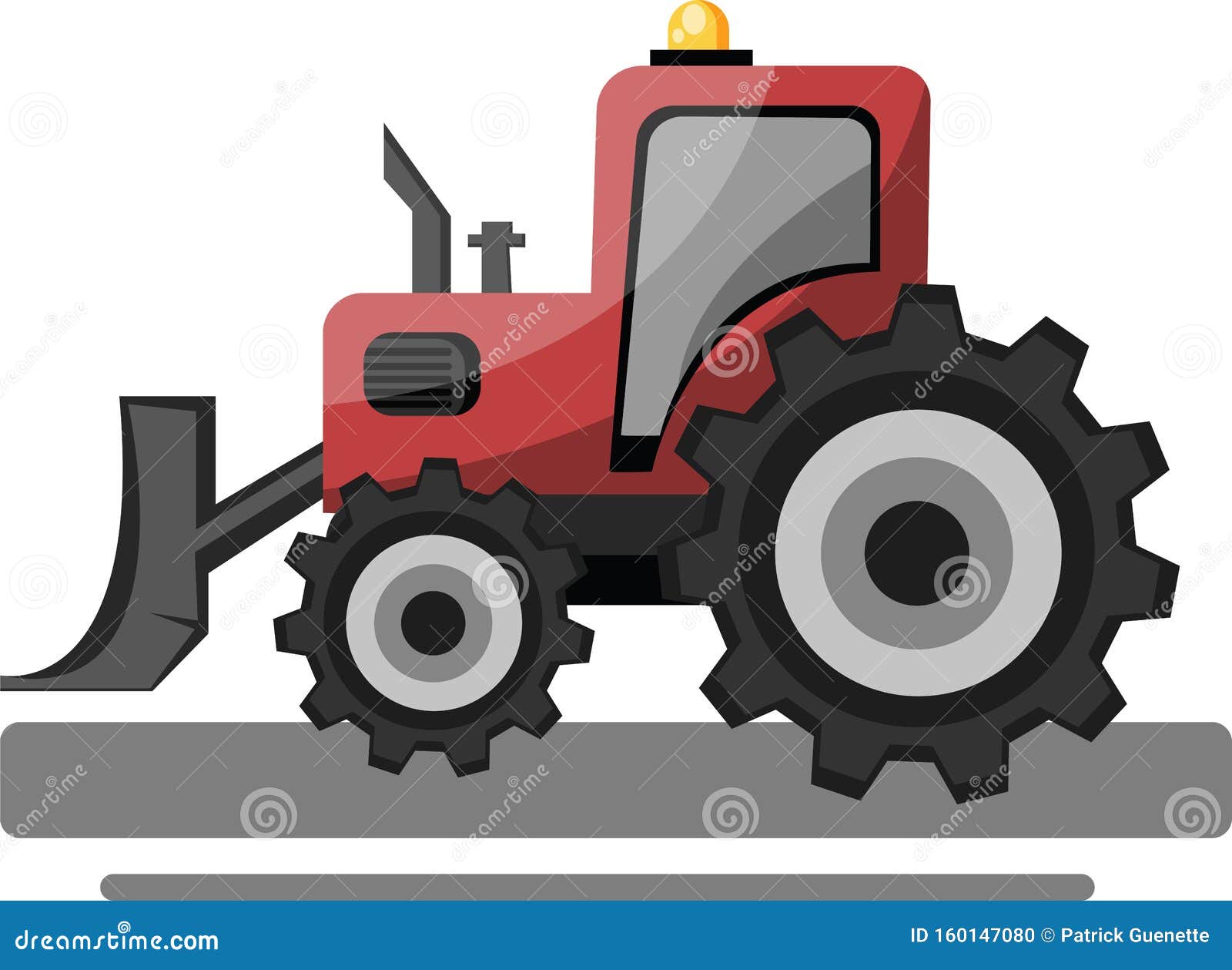 Download Red Front Loader Vector Illustration Stock Vector ...