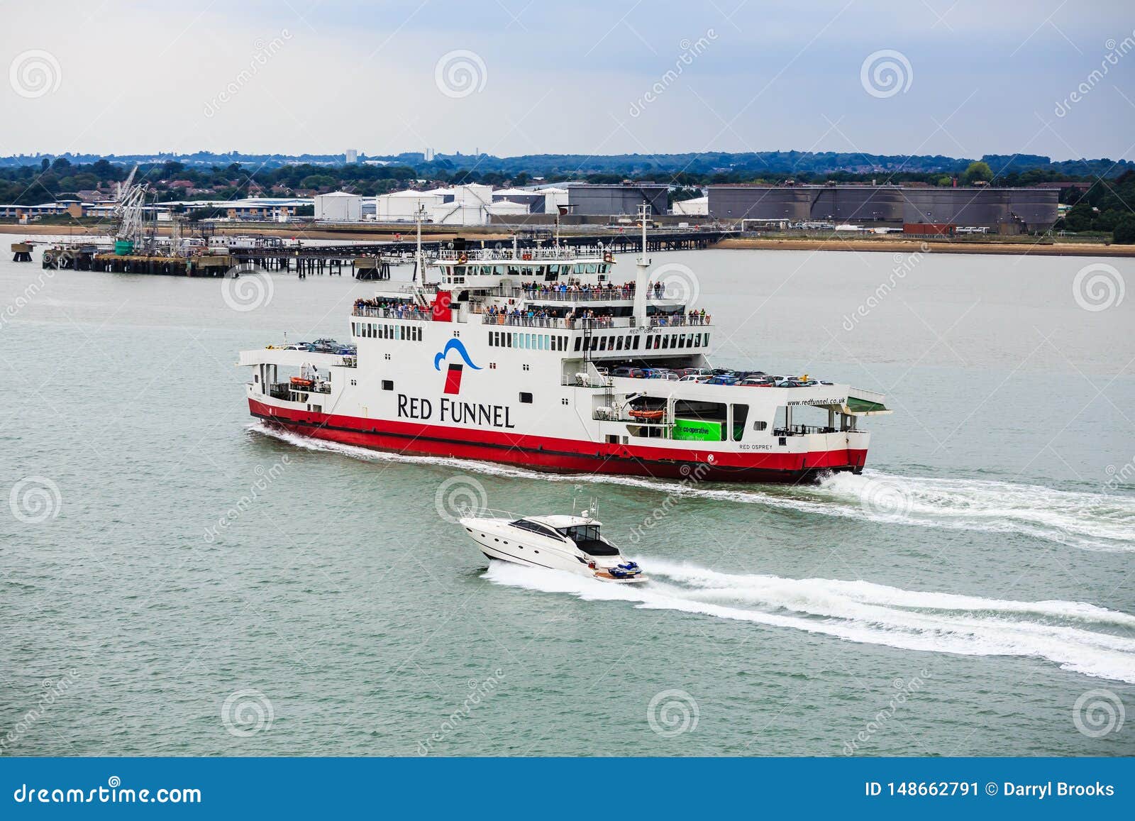 Red Funnel Ferry Leaving Southampton Editorial Photo Image Of