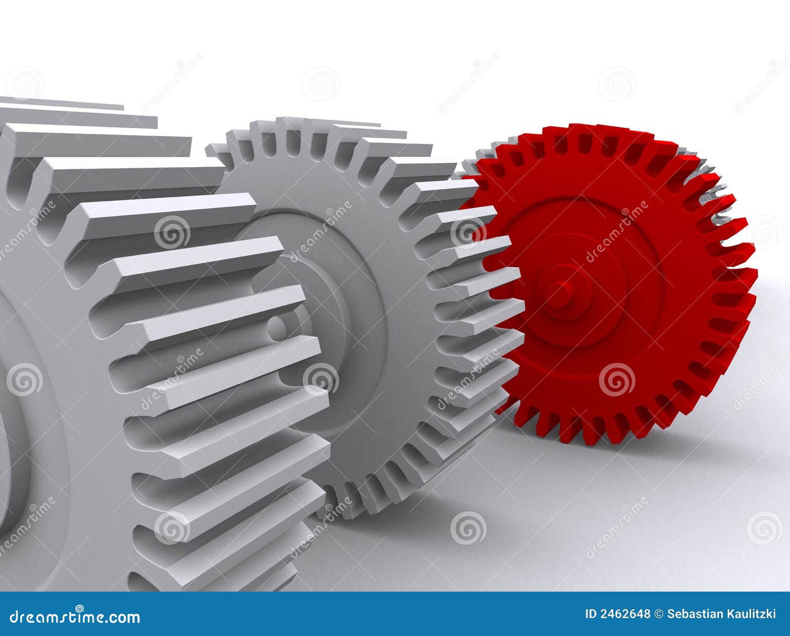 Red gear stock illustration. Illustration of engineering 2462648
