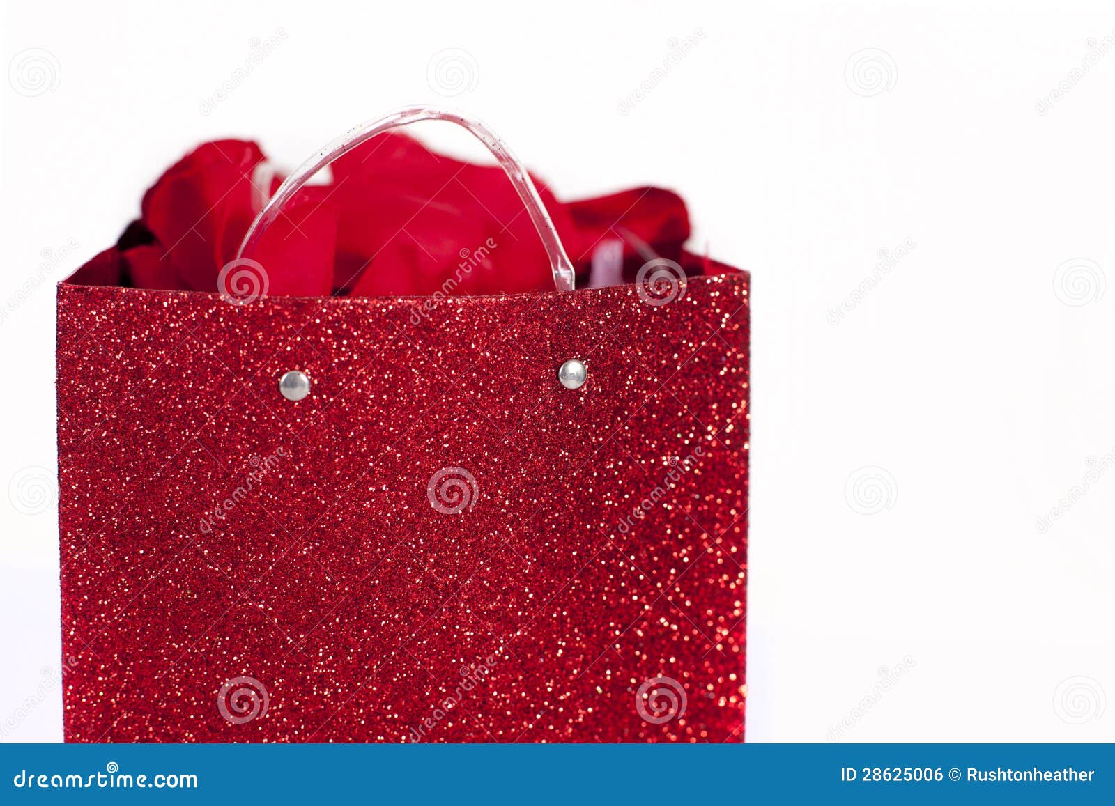 Red Gift Bag stock photo. Image of container, gift, isolated 28625006