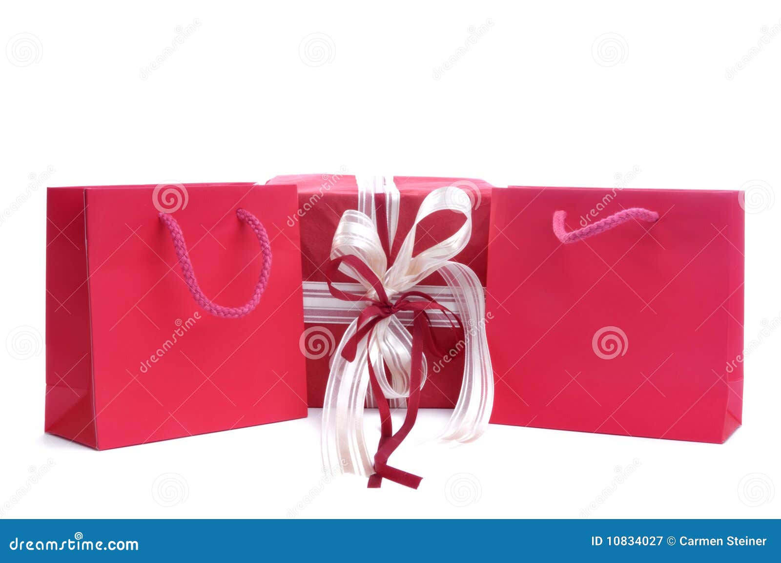 Red gift bags stock image. Image of bags, isolated, trip 10834027
