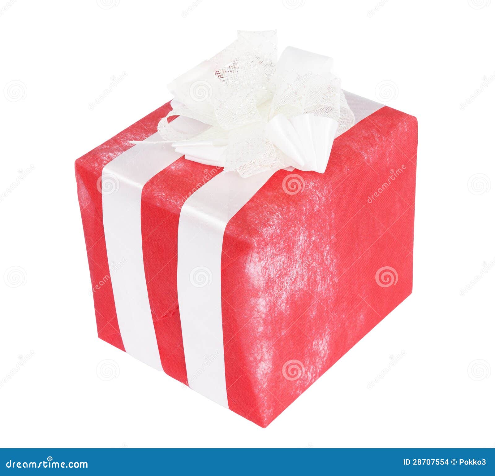 Red gift box stock photo. Image of color, birthday