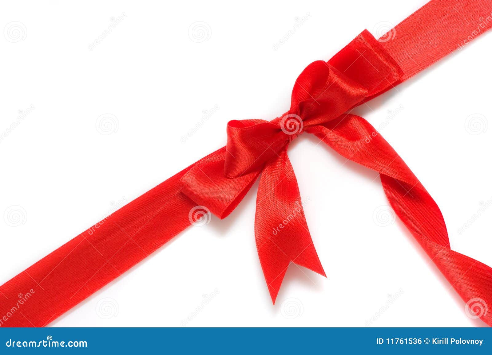 Red Gift Ribbon and Bow Isolated Over White Stock Photo Image of christmas, ornament 11761536
