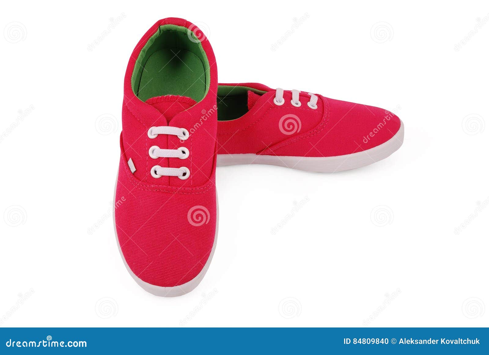 Red girl sneakers stock photo. Image of child, purity - 84809840