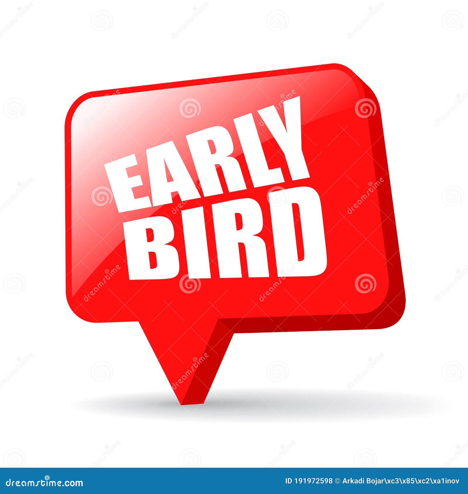 red glass early bird icon