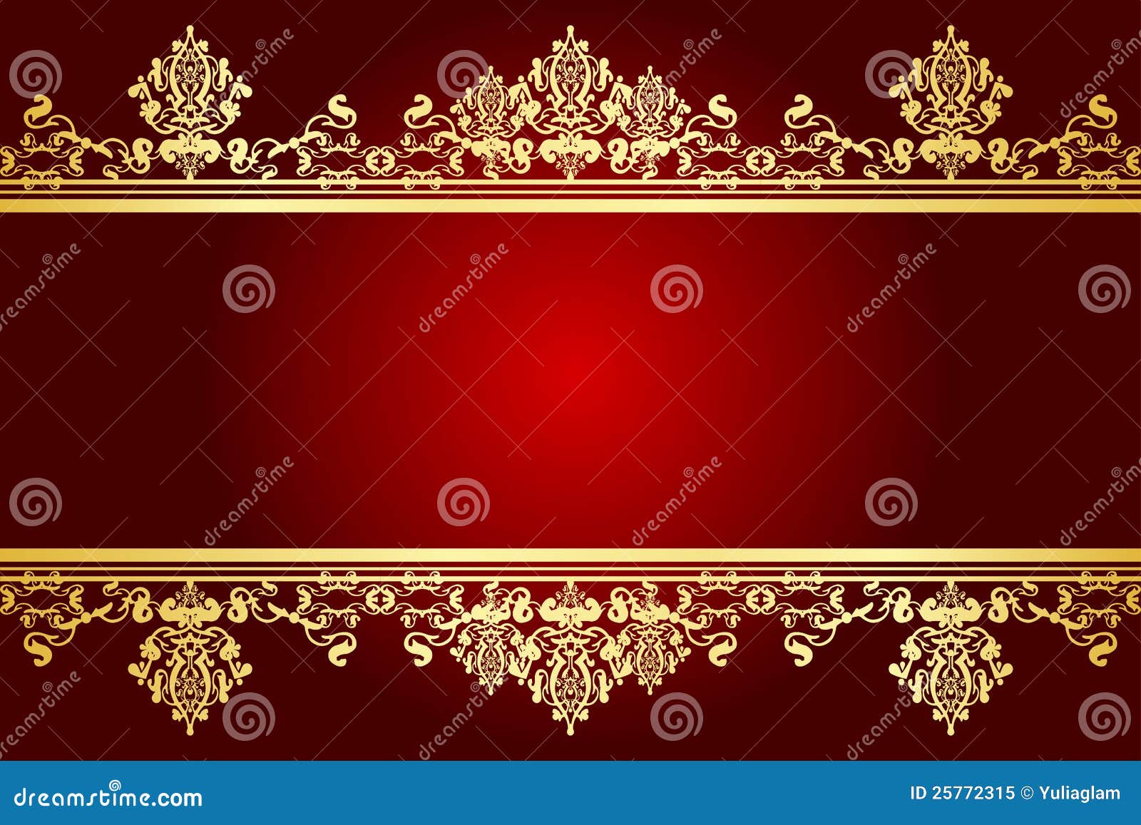 Red and gold frame stock illustration. Illustration of bourduxe 25772315