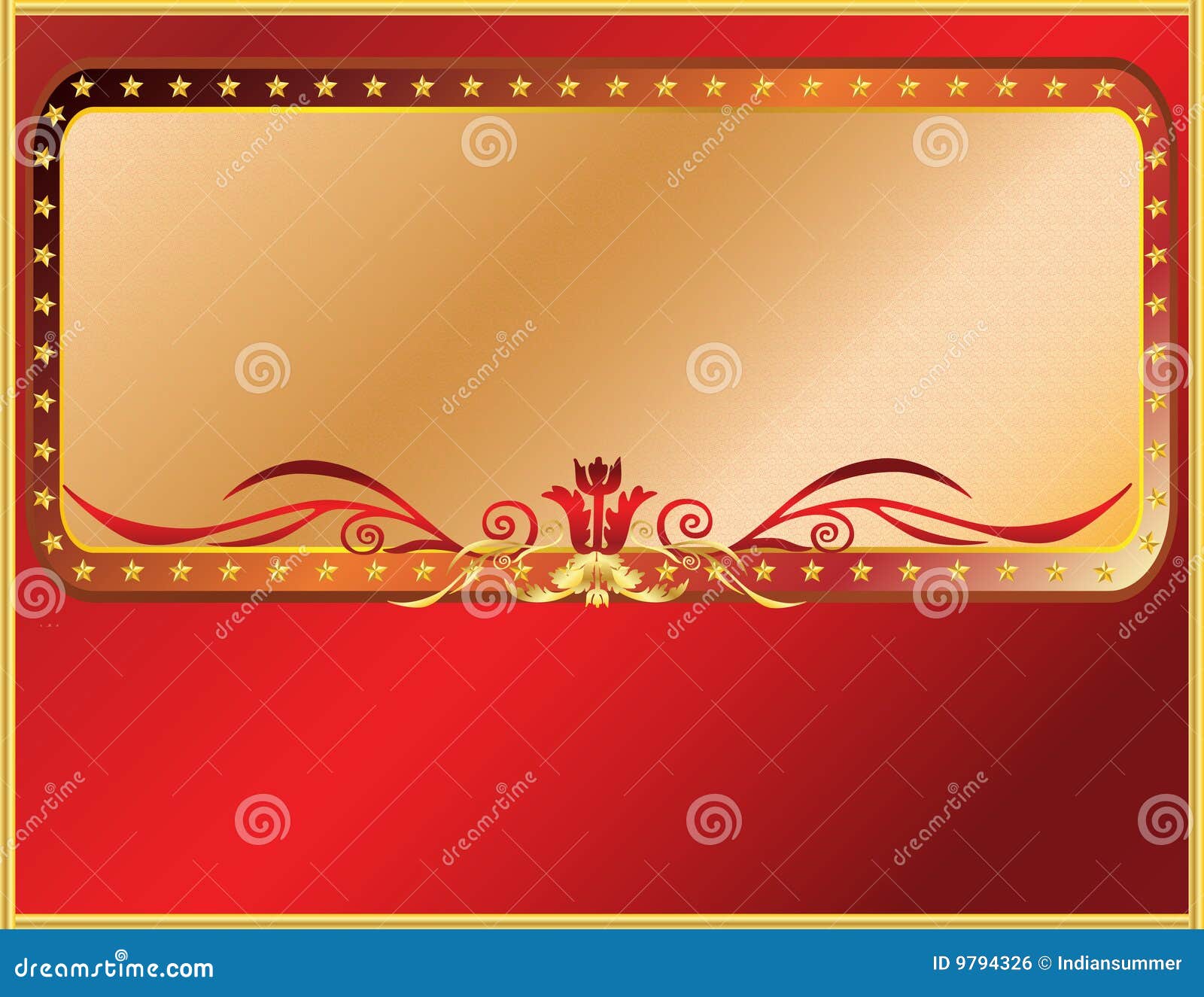 Red And Gold Frame Royalty Free Stock Image Image 9794326