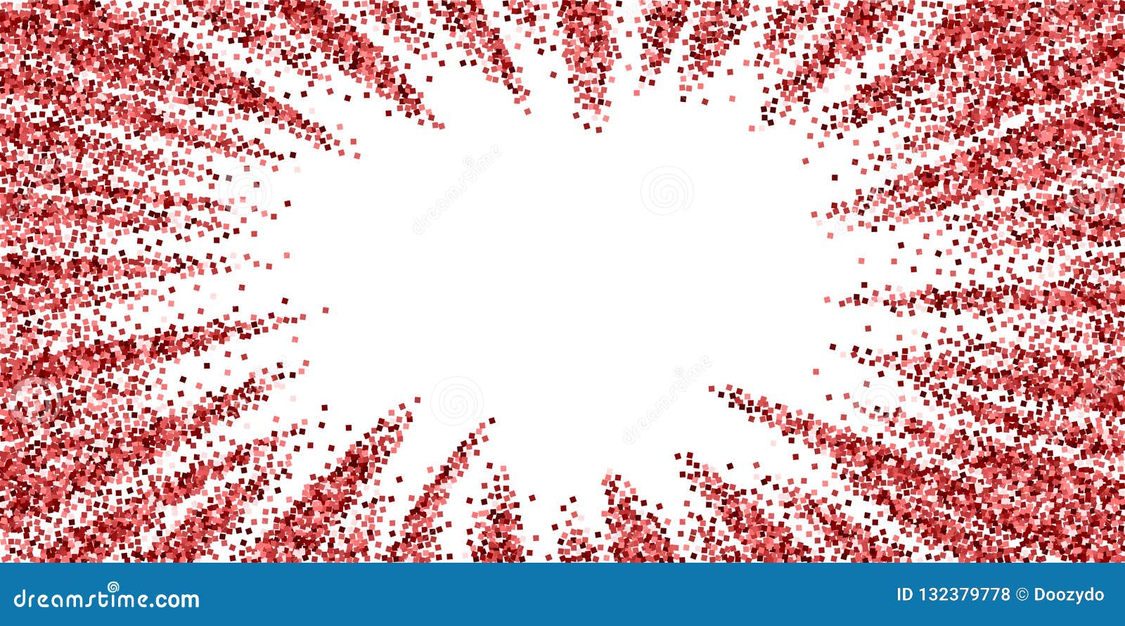 Red Gold Glitter Luxury Sparkling Confetti Stock Illustration