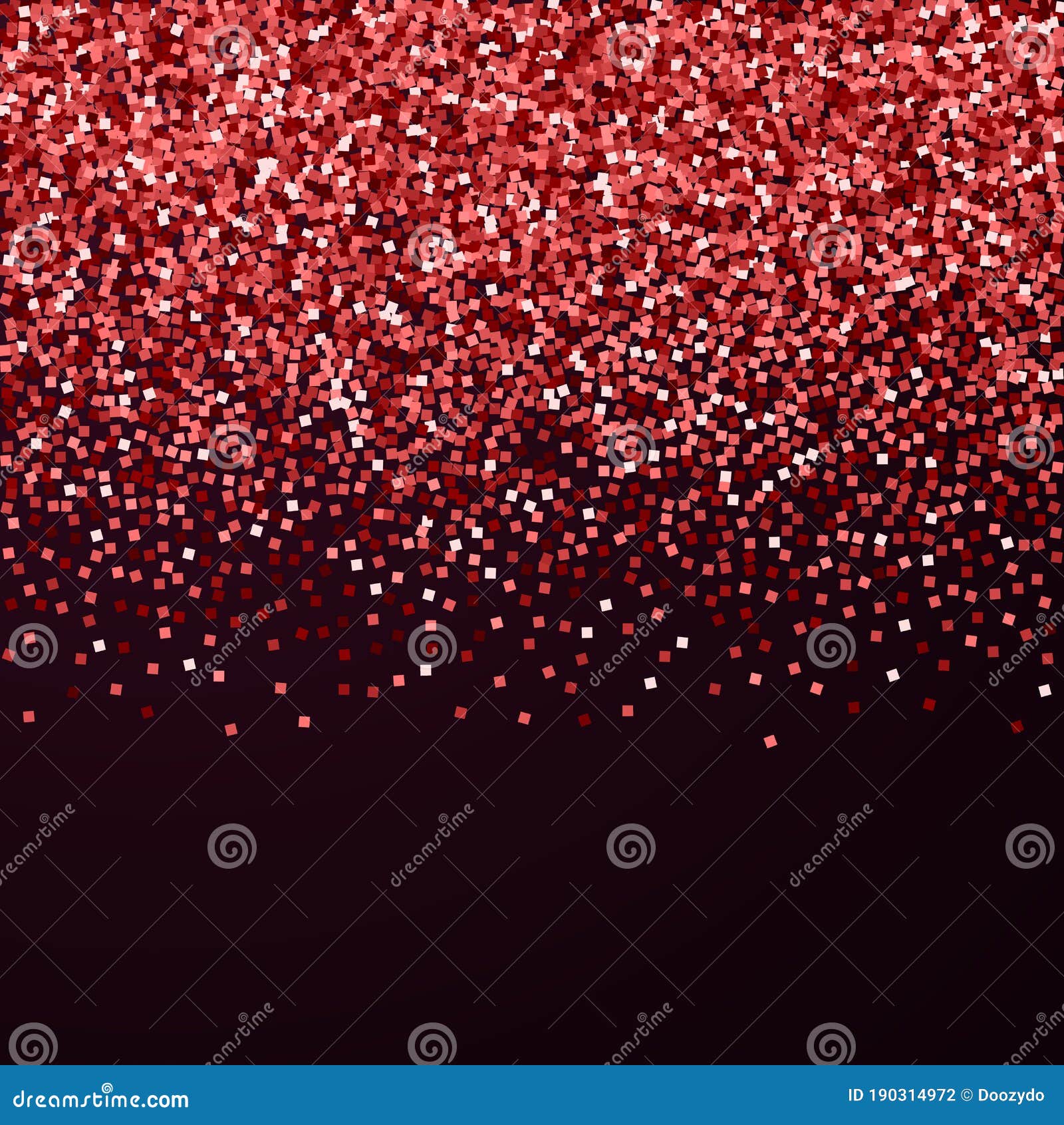 Red Gold Glitter Luxury Sparkling Confetti. Scatte Stock Illustration