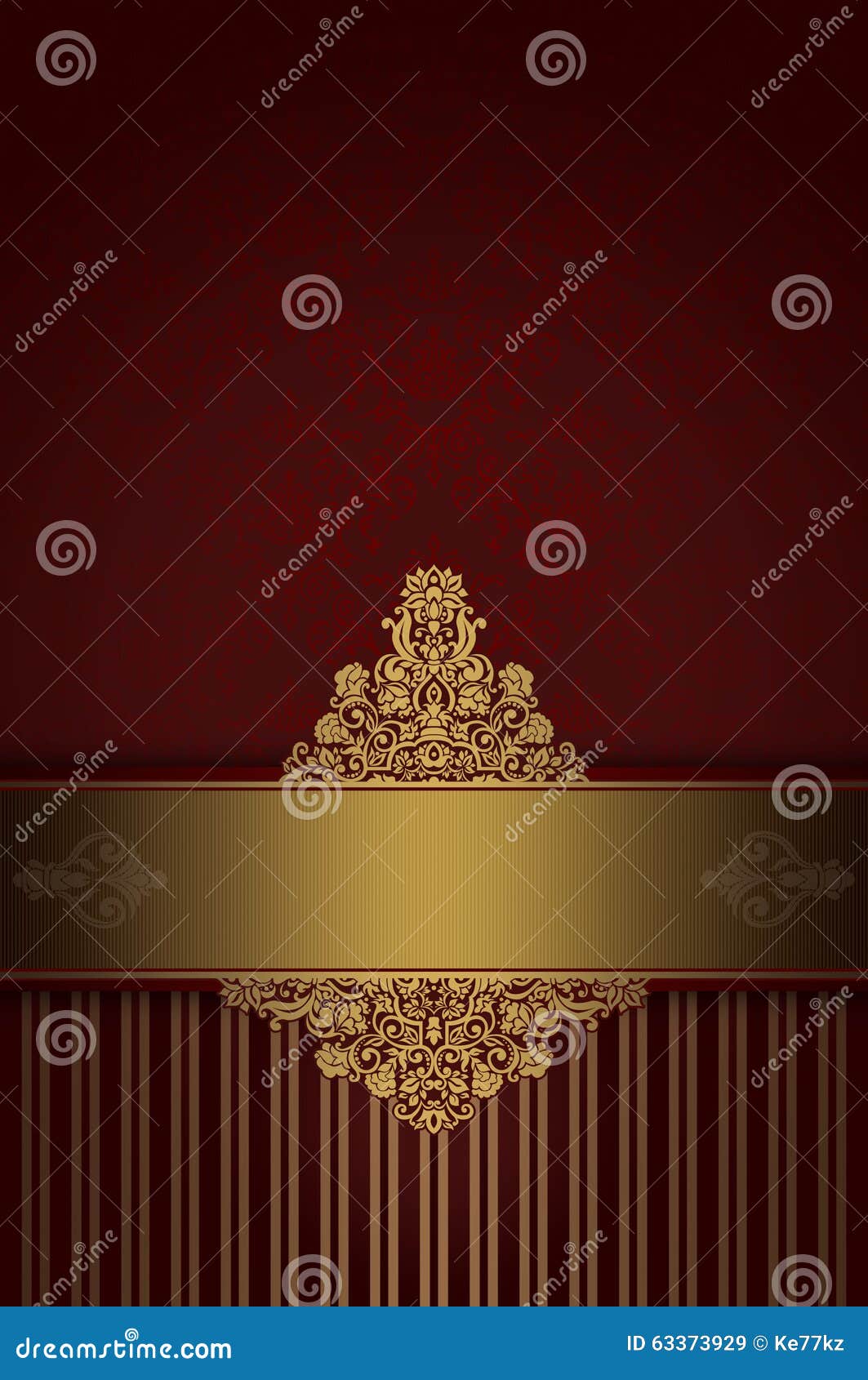 Red and Gold Vintage Background. Stock Illustration Illustration of
