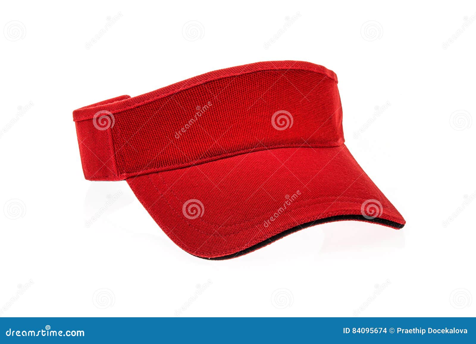 red golf visor for man or woman
