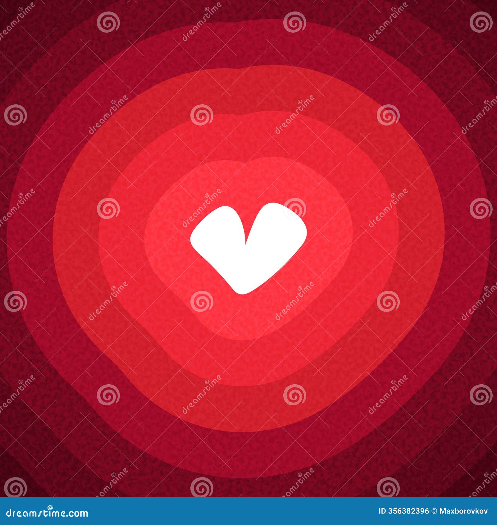red gradient heart with white center