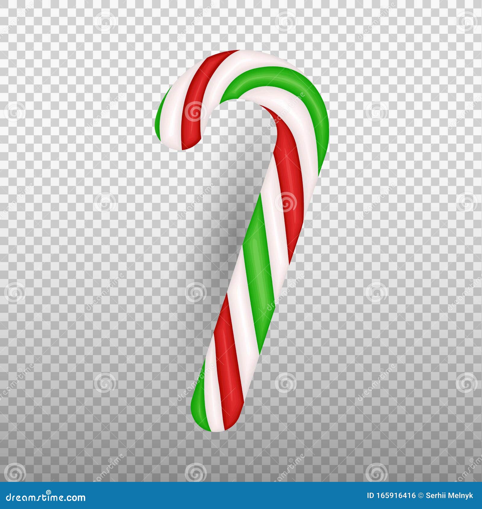 Red and green candy cane stock vector. Illustration of candy 165916416