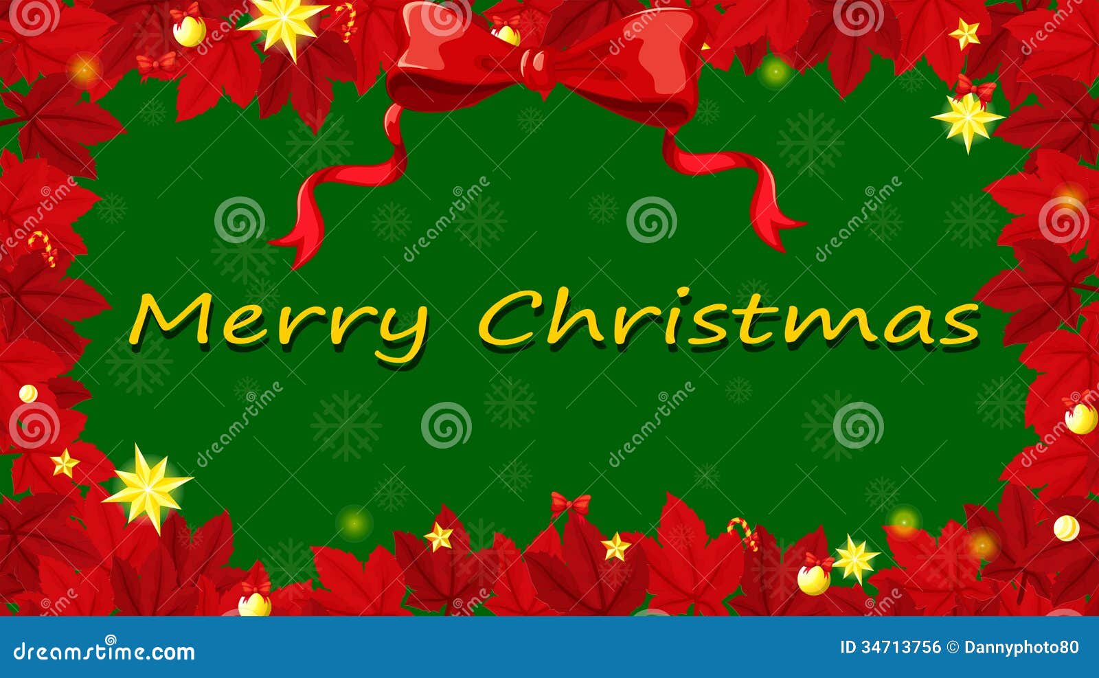 A Red And Green Christmas Card Template Stock Illustration Illustration Of Graphic Drawing 34713756