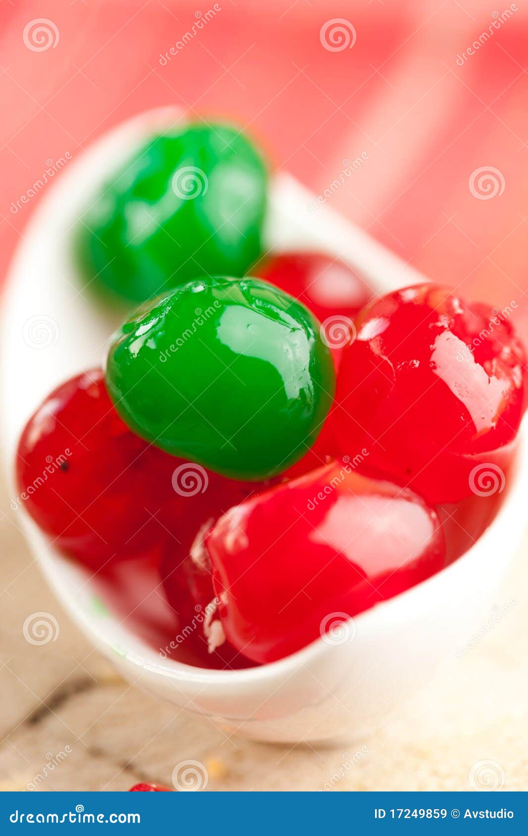 Red and Green Cocktail Cherry Stock Image Image of cherry, green
