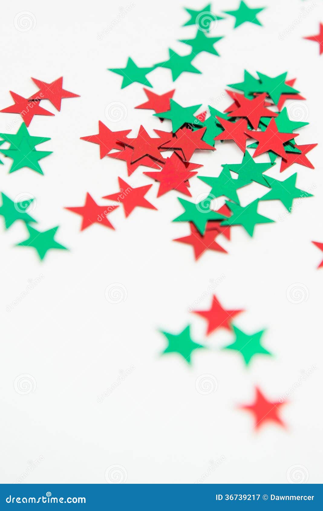 red green star embellishments