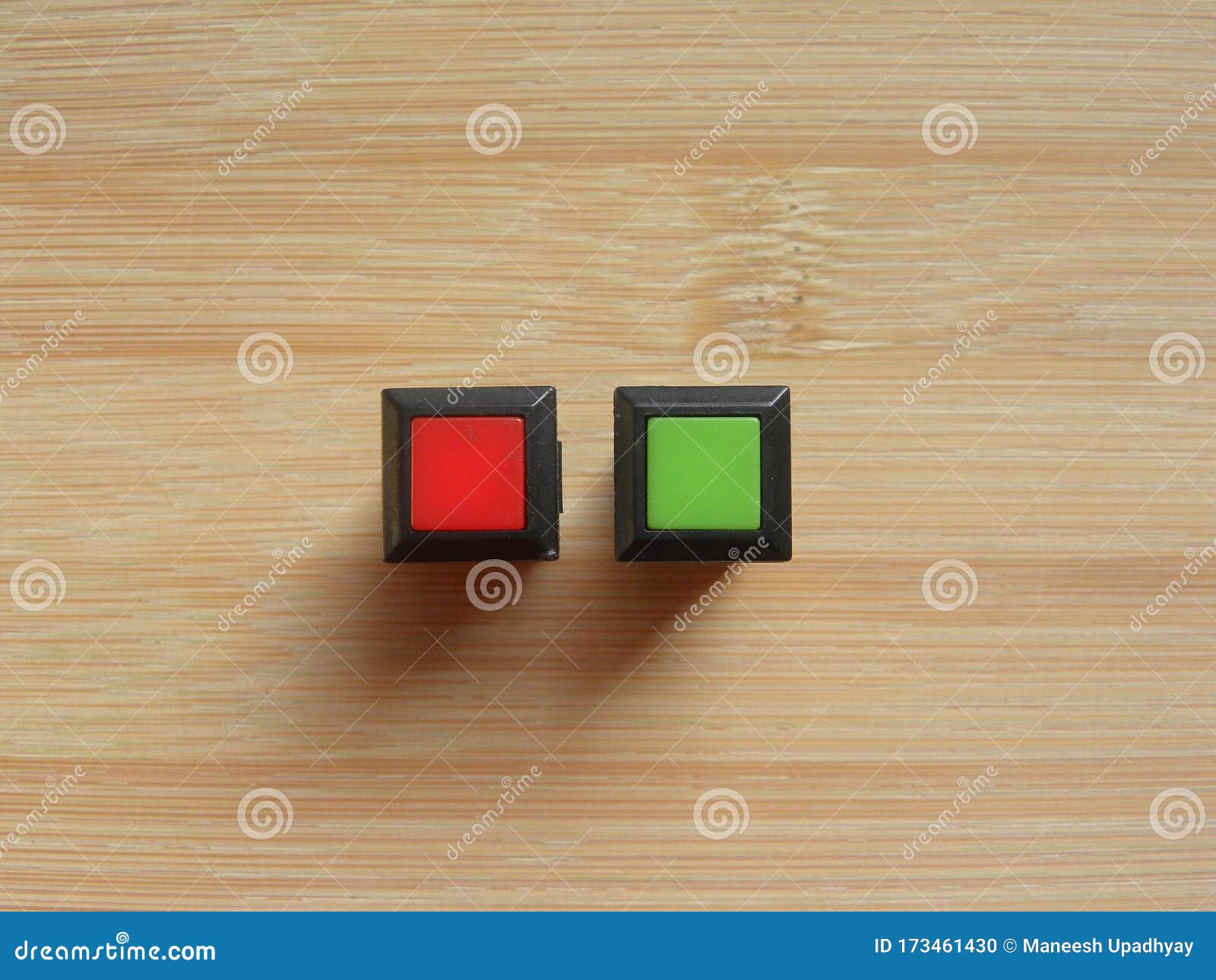 Red and Green Switch Module Stock Photo Image of device, buttons