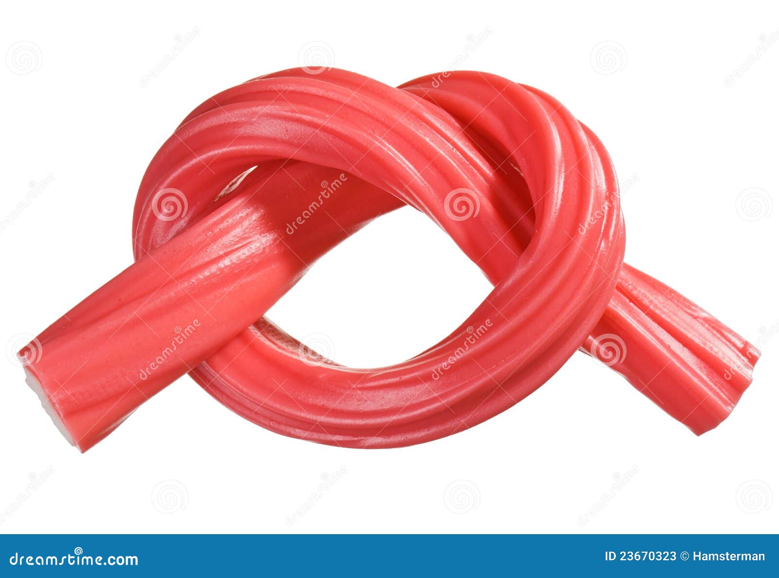 Red Gummy Candy (licorice) Rope Stock Image - Image of knot, gummy